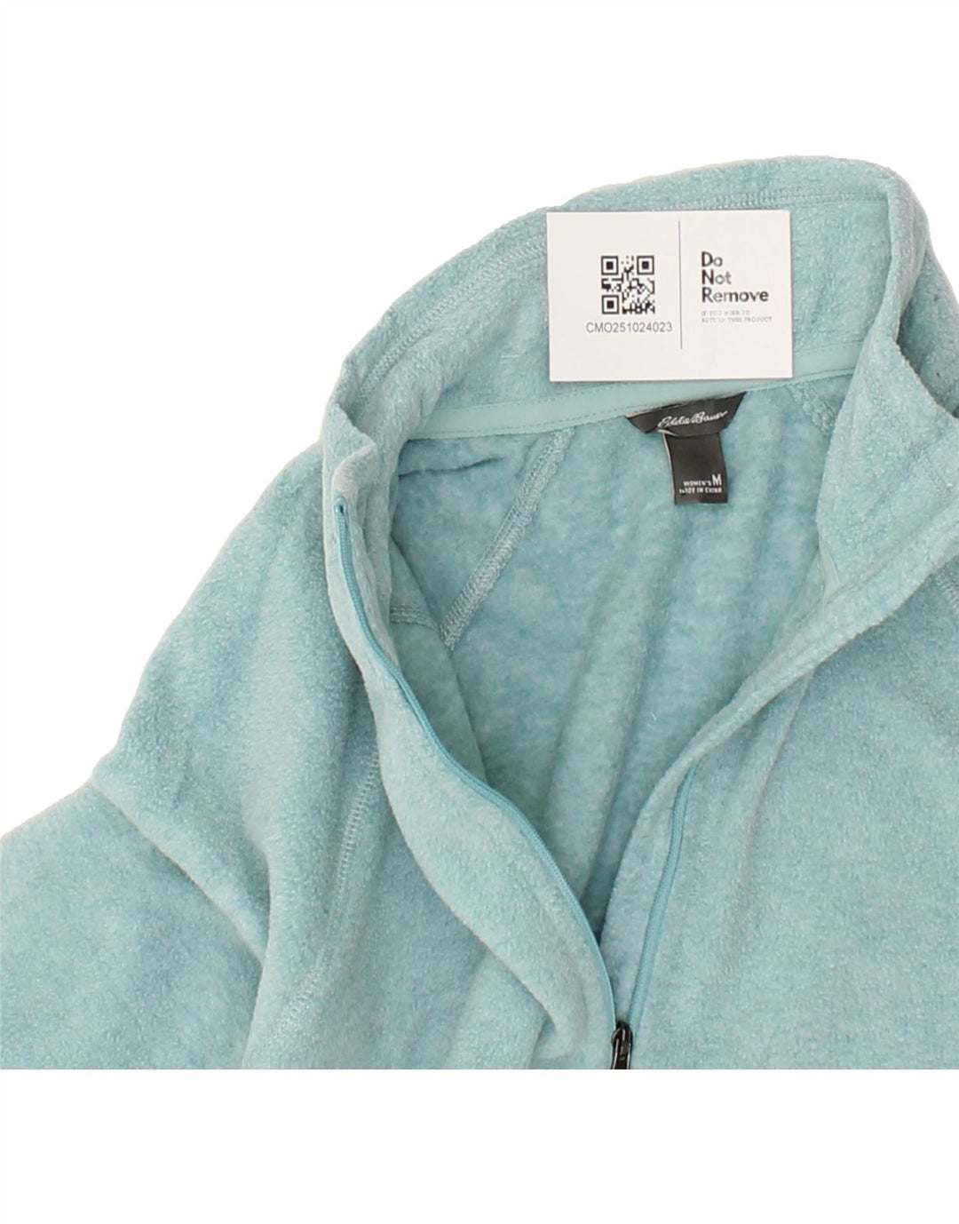 EDDIE BAUER Womens Zip Neck Fleece Jumper UK 14 Medium Blue Polyester Vintage Eddie Bauer and Second-Hand Eddie Bauer from Messina Hembry 