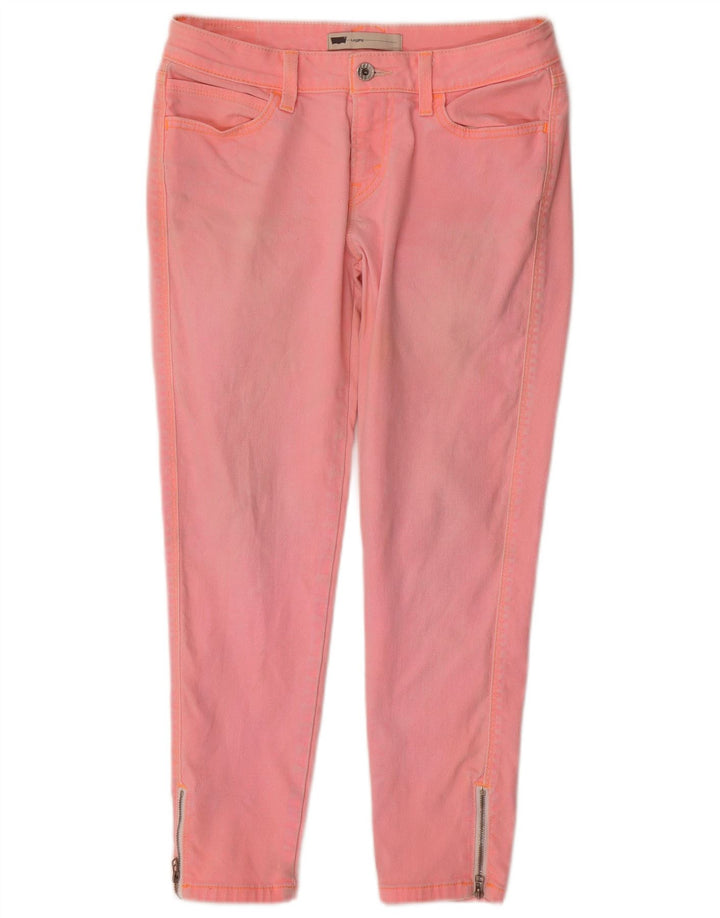 LEVI'S ženske uske traperice s kratkim hlačama W29 L25, ružičasti pamuk