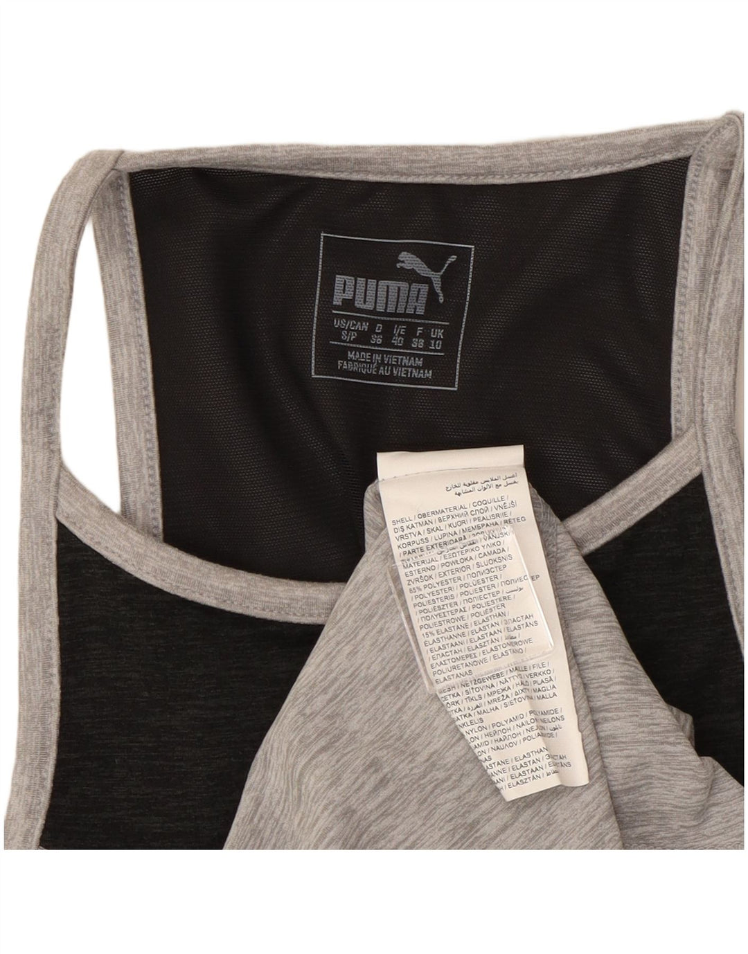 Puma ženski prsluk UK 10 Small Grey Colourblock poliester