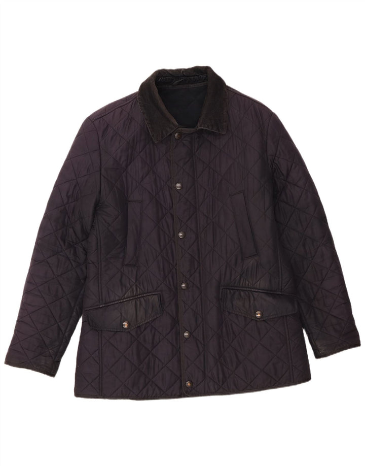 Barbour muška prošivena jakna UK 38 srednje tamnoplava