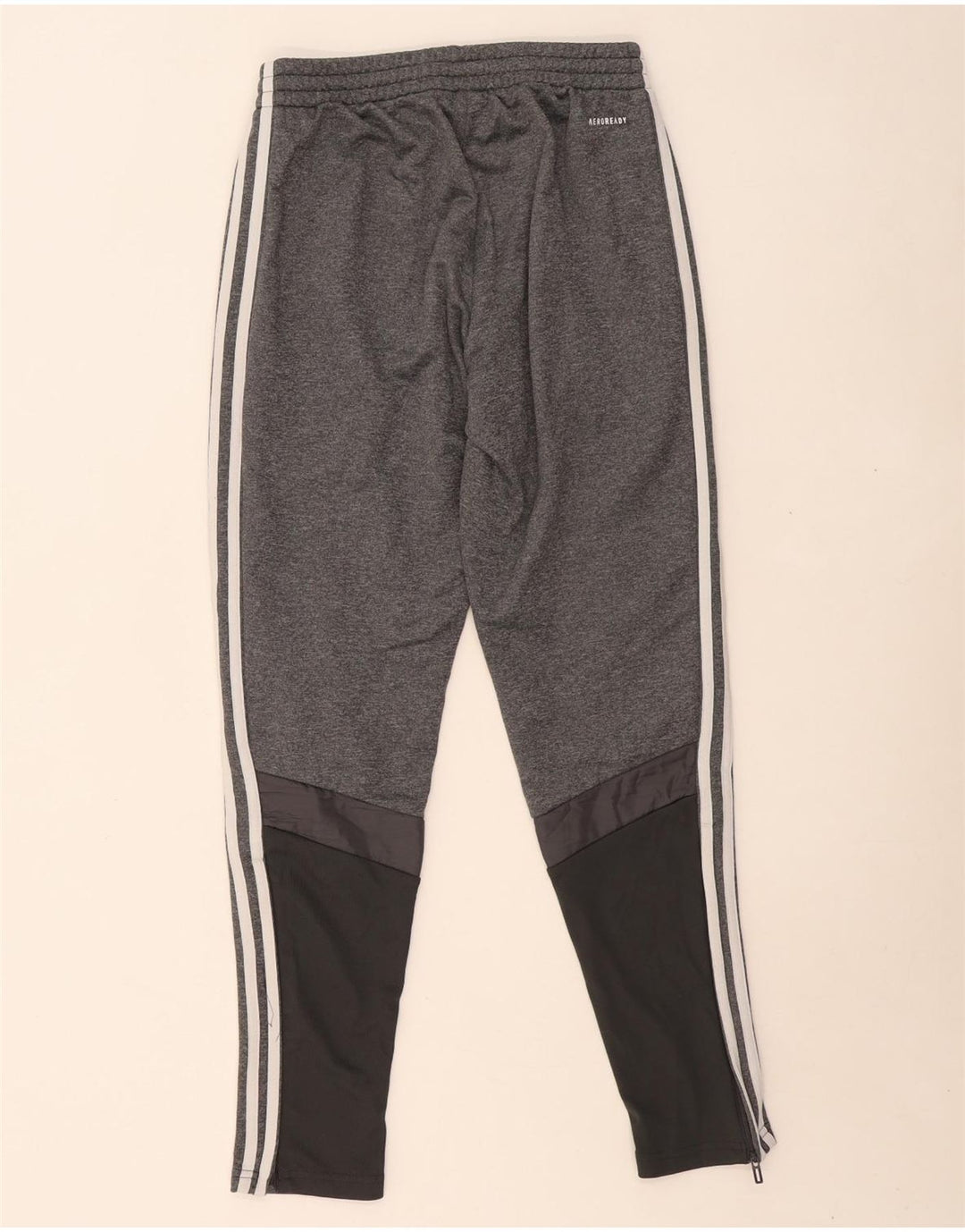 ADIDAS Mens Aeroready Tracksuit Trousers Small  Grey Colourblock Polyester