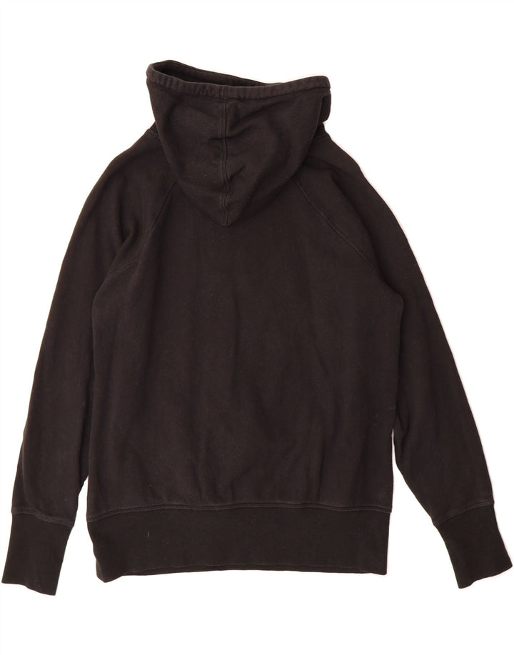 REEBOK Mens Graphic Hoodie Jumper Medium Black Cotton Vintage Reebok and Second-Hand Reebok from Messina Hembry 