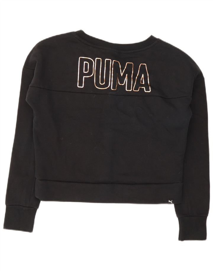 Puma ženska majica s kratkom majicom UK 12 Srednje crni pamuk