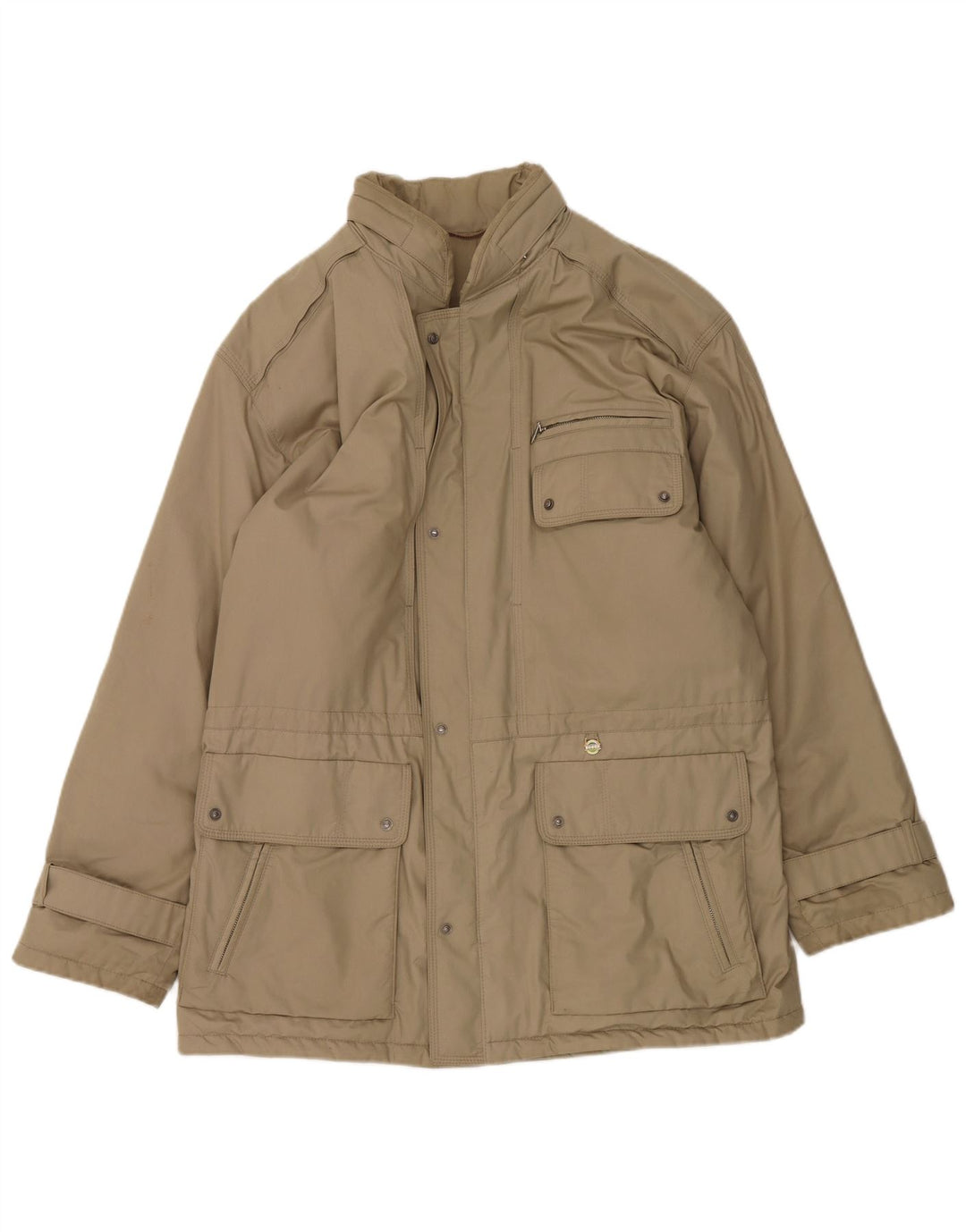 VINTAGE Mens Utility Jacket UK 42 XL Beige