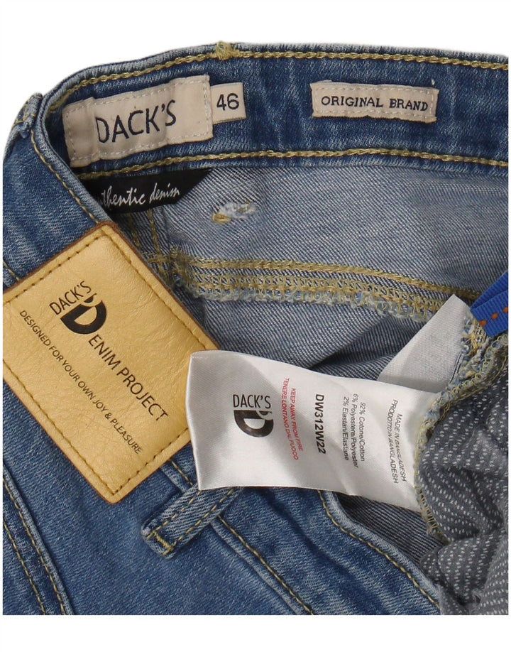 Dack's muške skraćene uske traperice EU 46 male W30 L26 plavi pamuk