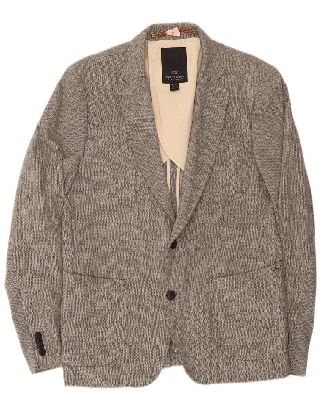 Scotch & Soda muška jakna s 2 gumba IT 50 velika siva