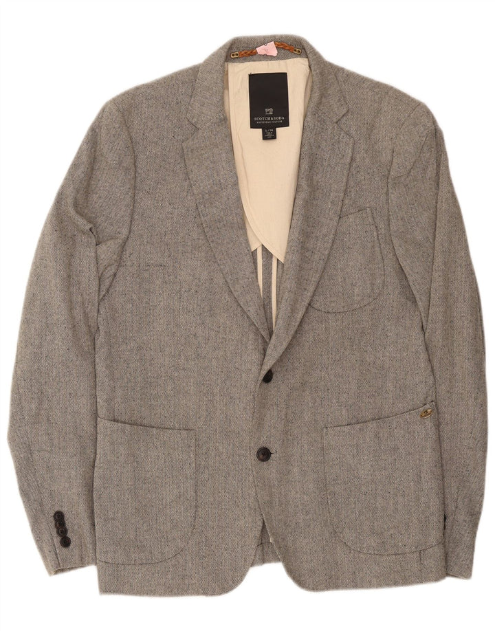 Scotch & Soda muška jakna s 2 gumba IT 50 velika siva