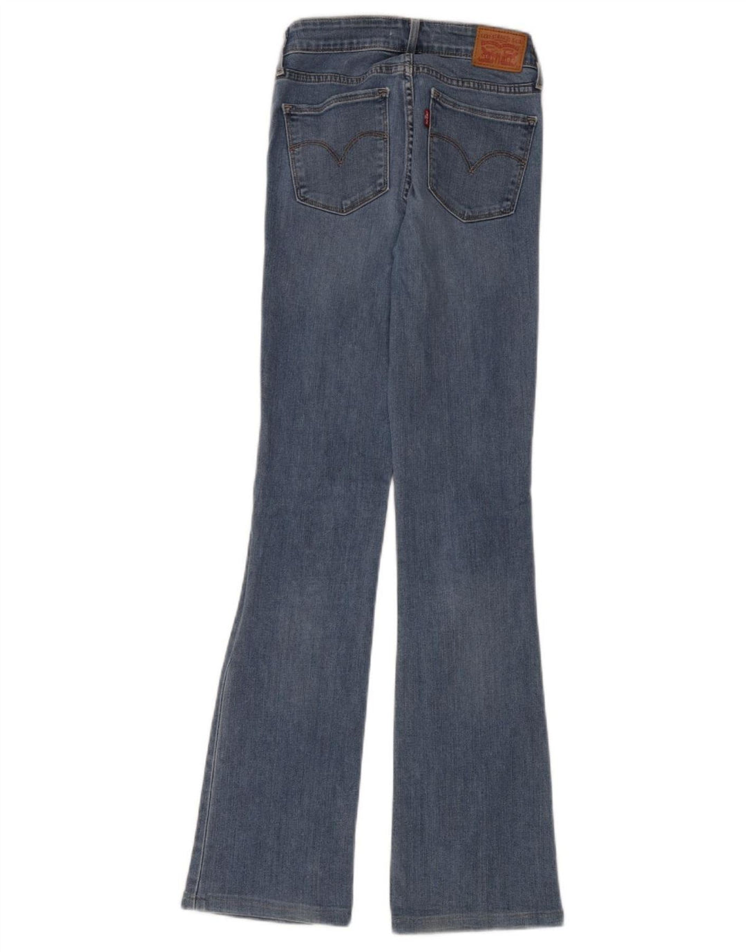 Levi's ženske 715 Bootcut traperice W26 L32 plavi pamuk
