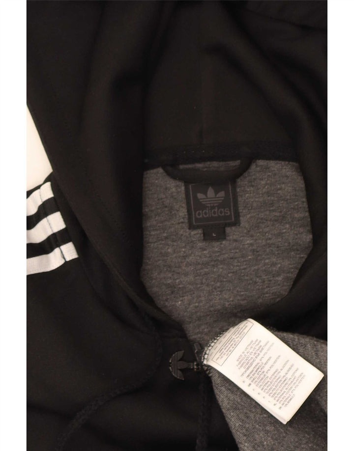 Adidas muška majica s kapuljačom Veliki crni poliester