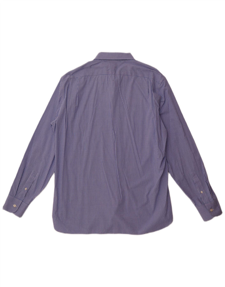 J. Crew muška rastezljiva košulja veličina 17 17/12 XL plavi gingham