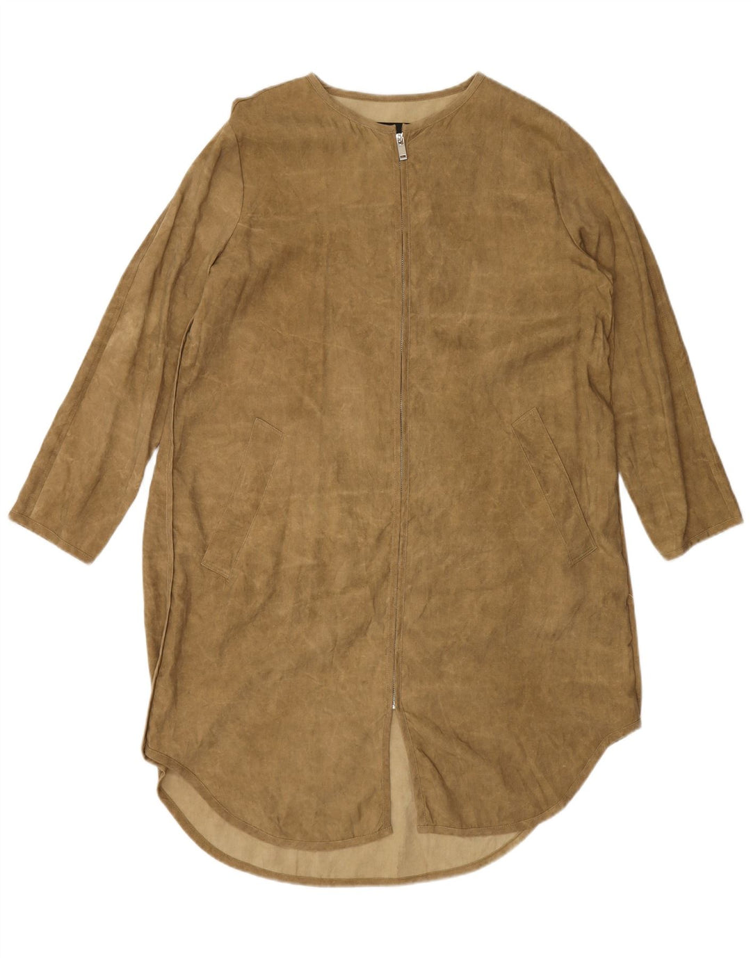 ZARA ženska haljina košulja UK 14 Srednje zeleni liocel