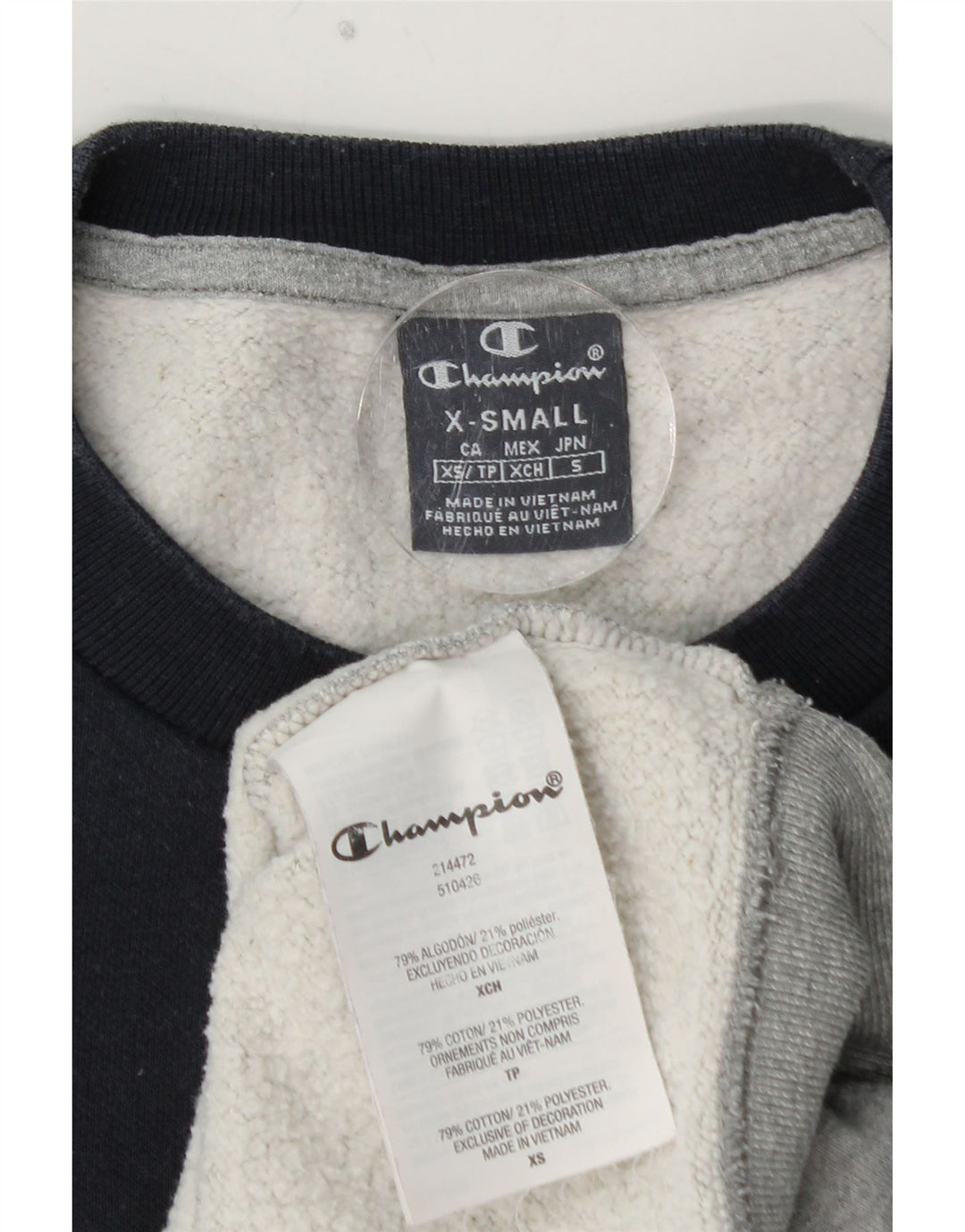 CHAMPION Muška majica s kratkim rukavima XS Pamuk u sivoj boji