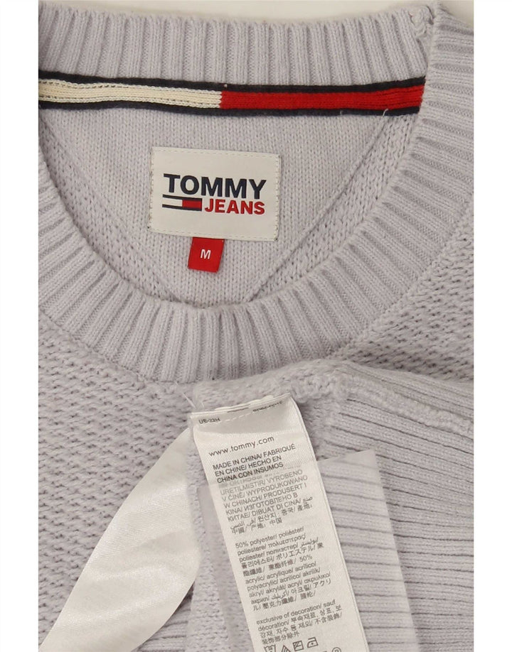 Tommy Hilfiger muški džemper s okruglim izrezom srednje sivi poliester