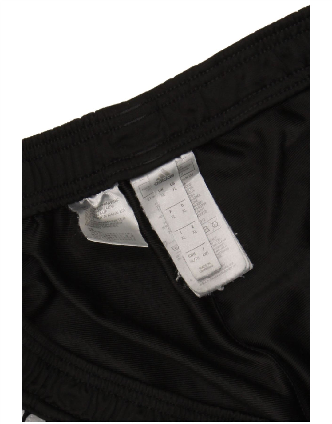 ADIDAS Mens Tracksuit Trousers XL  Black Polyester
