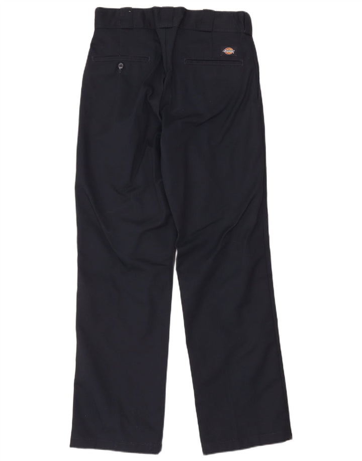 Dickies muške ravne chino hlače W31 L32 tamnoplavi poliester