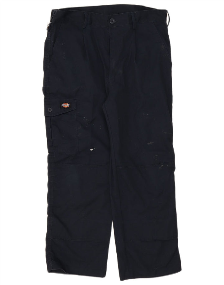Dickies muške ravne kargo hlače W34 L26 tamnoplavi poliester