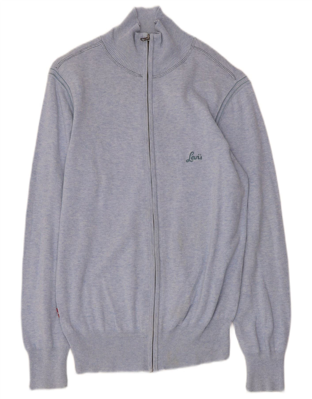 LEVI'S ženski kardigan pulover UK 10 Mali plavi pamuk