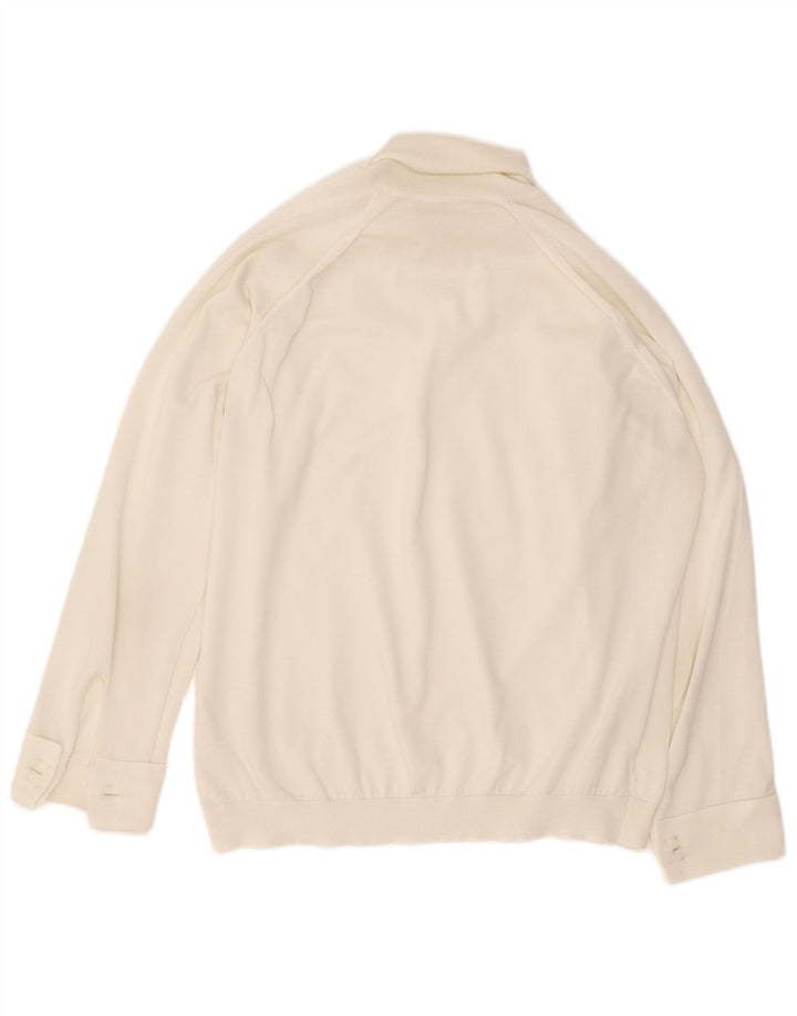 Vintage ženska prevelika majica dugih rukava UK 16 velika bijela