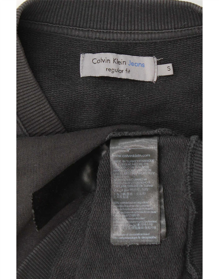 Calvin Klein Jeans Muški džemper regularnog kroja Mali sivi pamuk