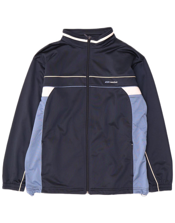Gornja jakna trenirke Reebok Boys Graphic 15-16 Years Navy Blue Colourblock