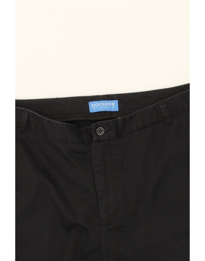 DOCKERS Womens Bermuda Shorts W34 Large  Black Vintage Dockers and Second-Hand Dockers from Messina Hembry 