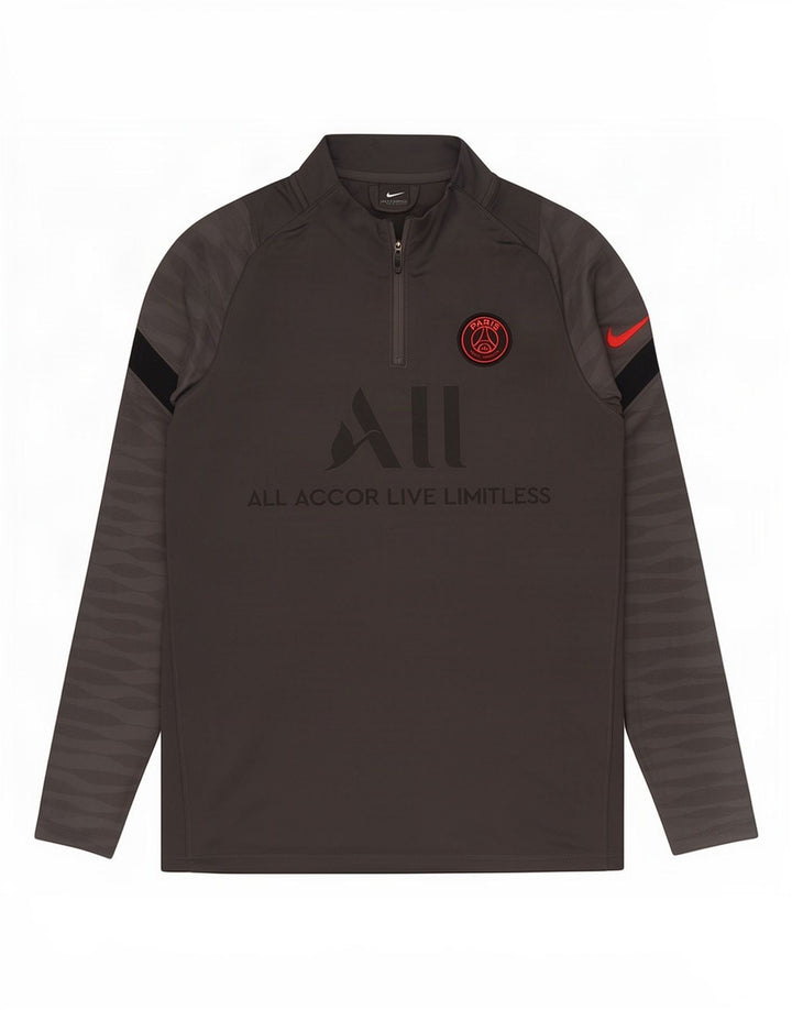 Nike Mens Paris Saint-Germain Graphic Pulover Top Trenirka srednje siva