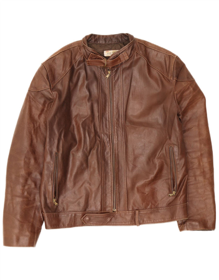 Bata muška kožna jakna IT 52 XL smeđa koža