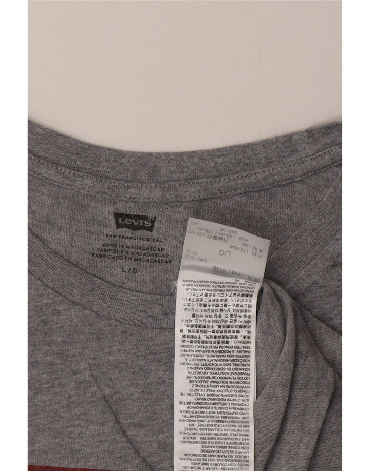 LEVI'S muška majica kratkih rukava s grafičkim motivima velika siva