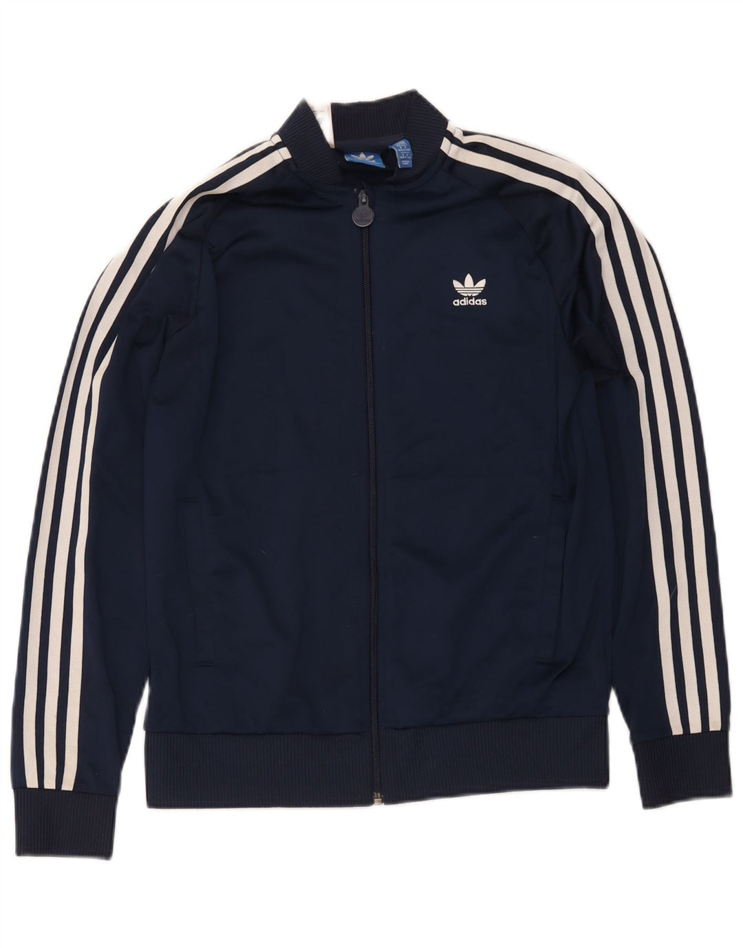 Gornja jakna od trenirke Adidas za dječake 13-14 godina tamnoplavi poliester