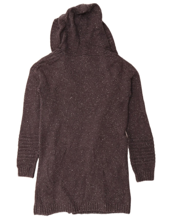 Rip Curl ženski dugački otvoreni kardigan pulover UK 14 srednje sivo s pjegama