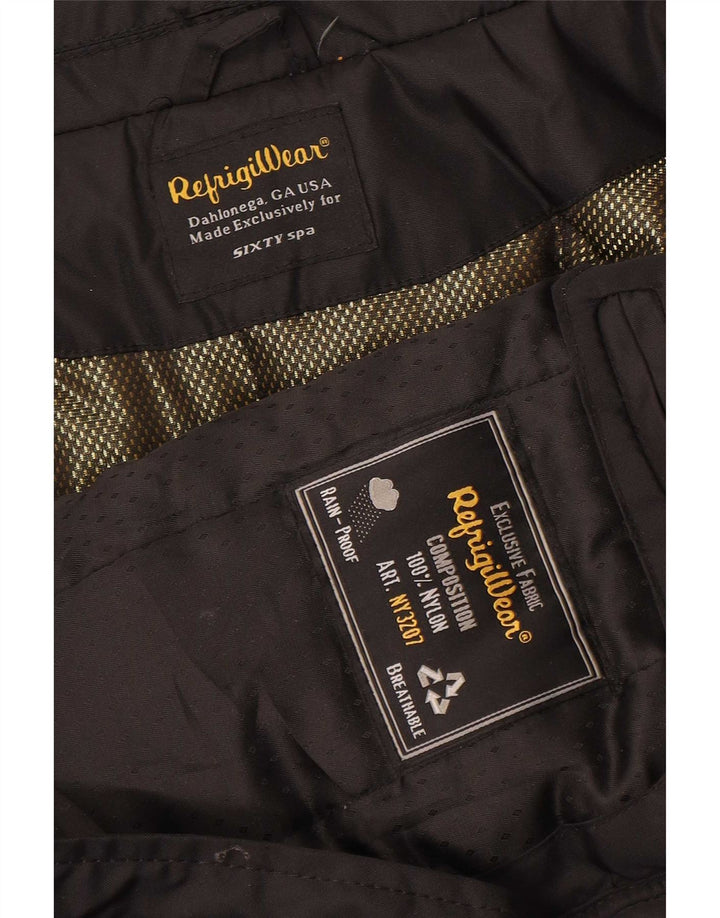 Refrigiwear muška podstavljena bomber jakna UK 40 veliki crni najlon