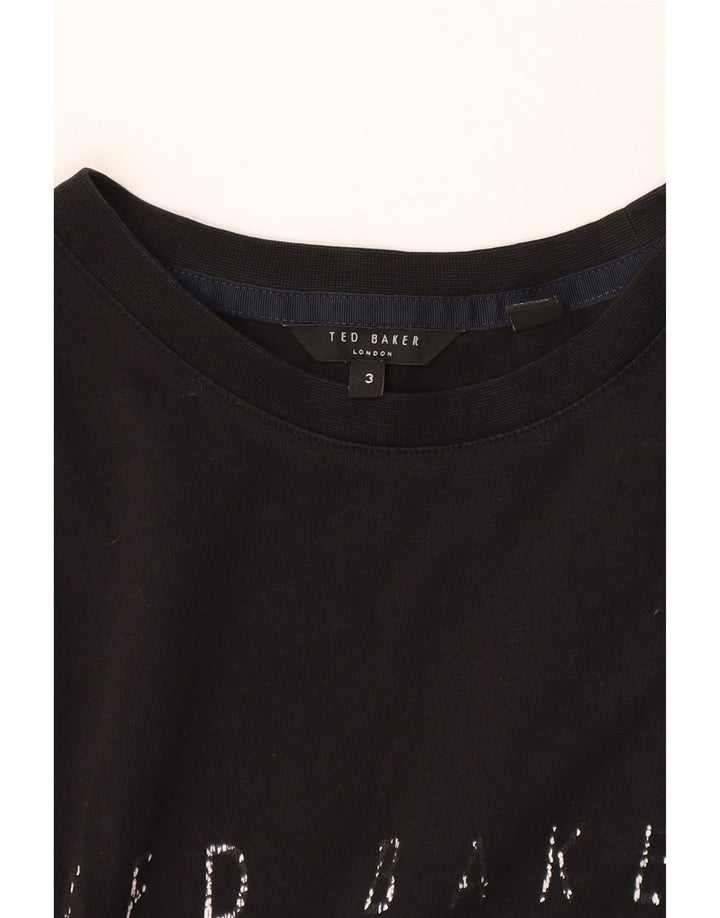 Ted Baker Muška grafička majica kratkih rukava Veličina 3 srednje crna