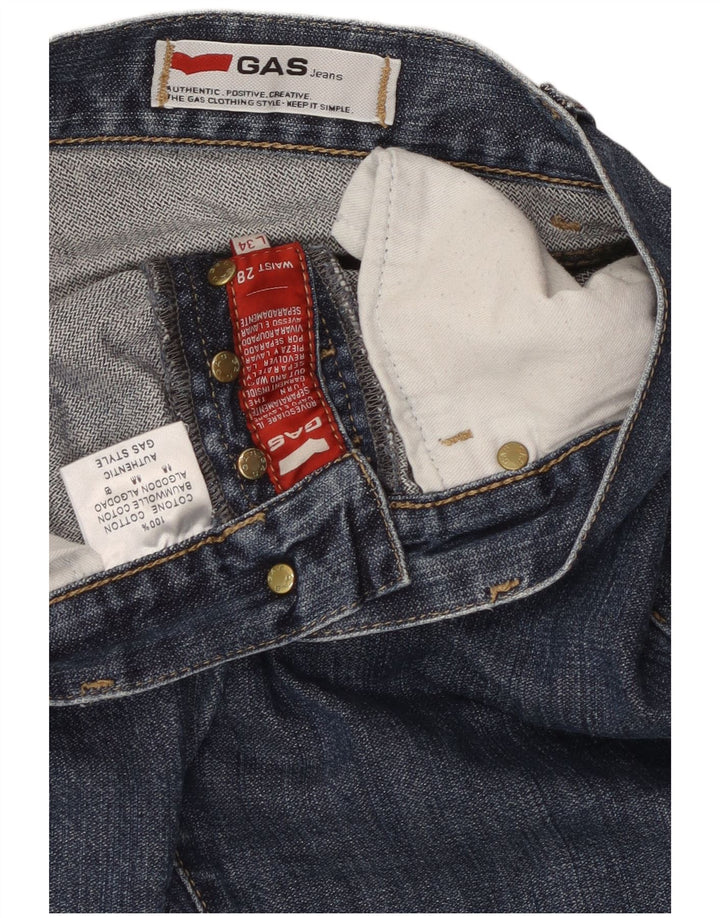 GAS Ženske uske traperice W28 L34 Plavi pamuk