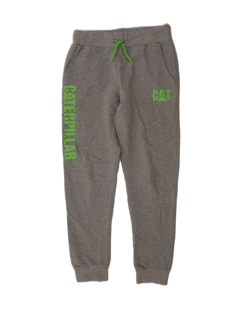 CATERPILLAR Boys Graphic Tracksuit Trousers Joggers 9-10 Years  Grey Vintage Caterpillar and Second-Hand Caterpillar from Messina Hembry 
