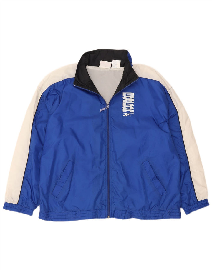 Reebok ženska gornja jakna trenirke UK 18 XL tamnoplavi najlon