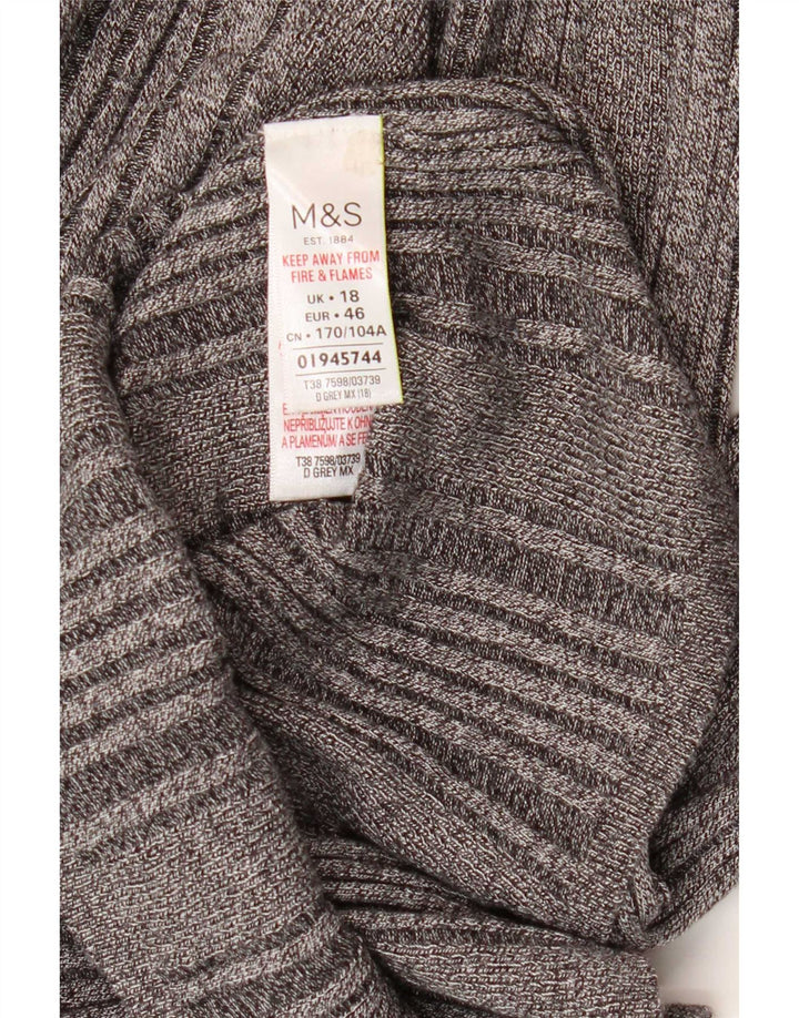 Marks & Spencer ženska majica dugih rukava UK 18 XL siva viskoza