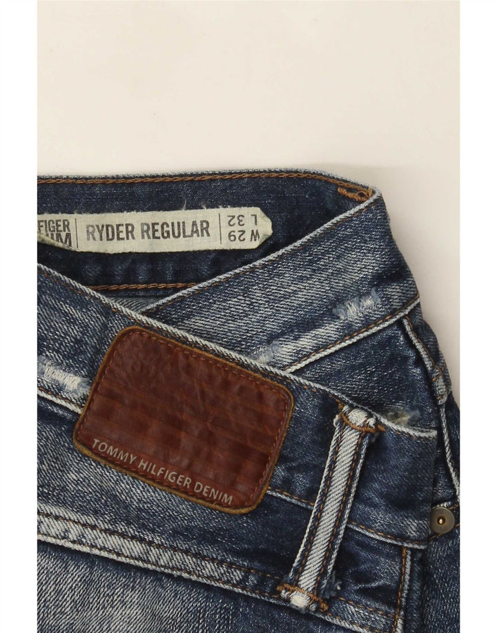 Tommy Hilfiger Ženske Ryder Distressed Regular Straight traperice W29 L32 Plave