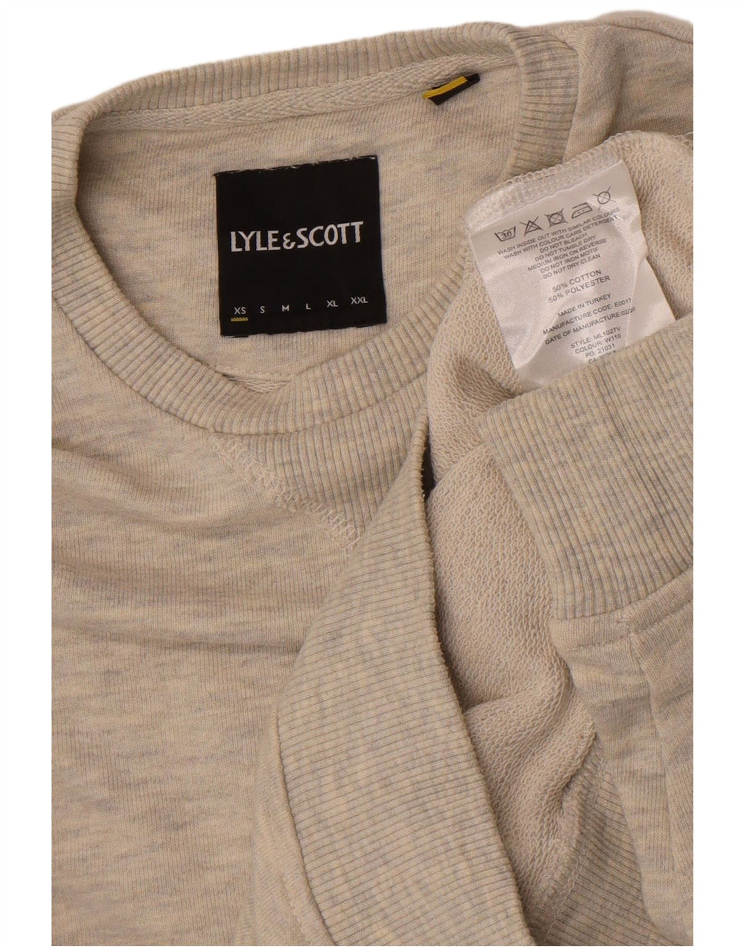 Lyle & Scott muška majica s kratkim rukavima XS, sivi flekasti pamuk