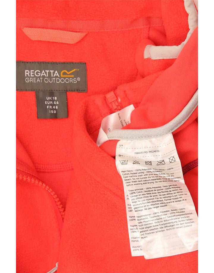 Regatta ženska gornja jakna od trenirke od flisa UK 18 XL, crveni poliester