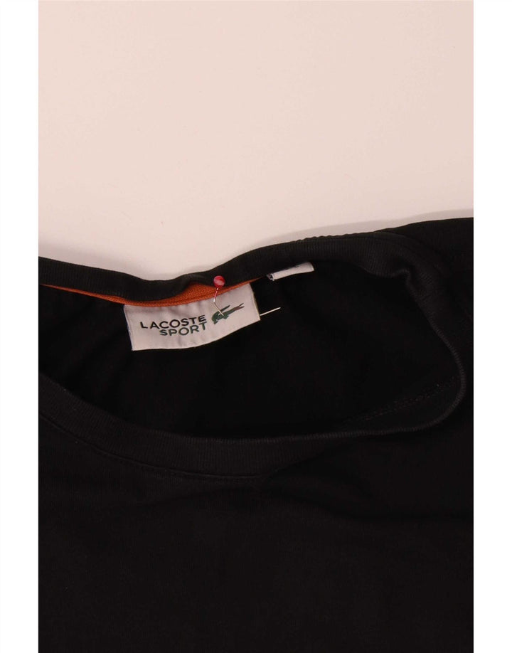 Lacoste muška majica kratkih rukava s grafičkim motivima, mala, crna pamučna veličina 3