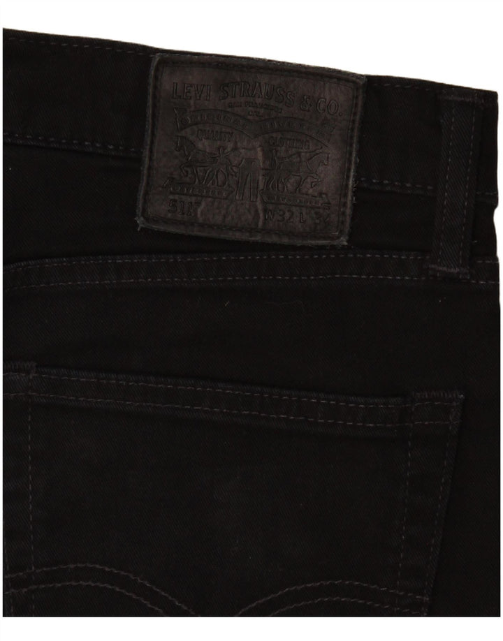 Levi's muške 511 uske traperice W32 L30 crni pamuk