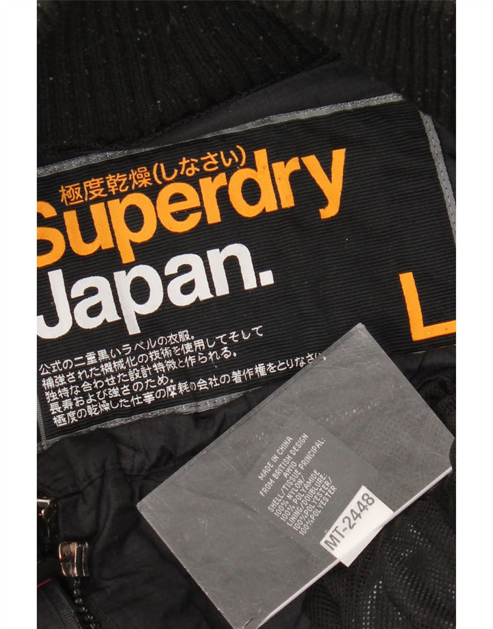Superdry muška vjetrovka jakna UK 40 veliki crni najlon