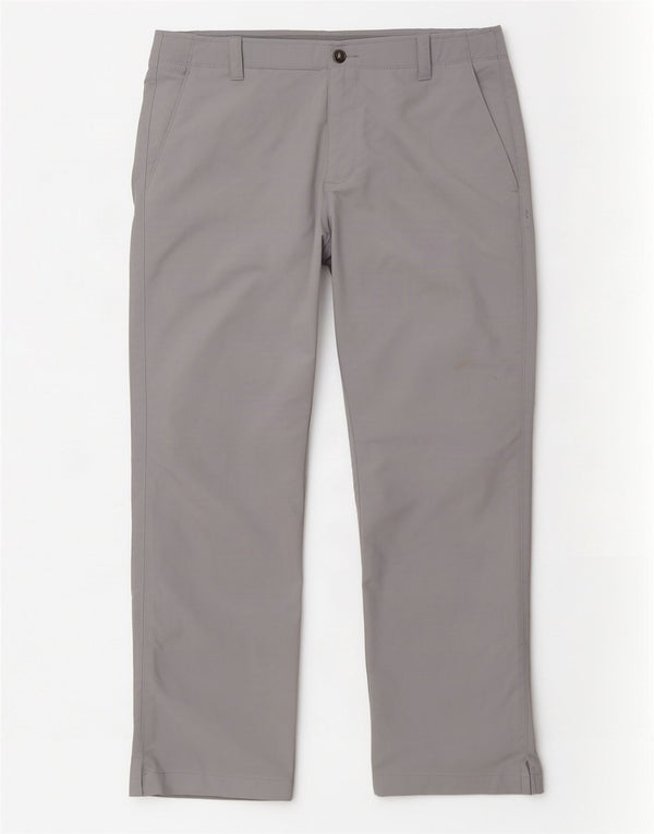 Under Armour muške ravne chino hlače W38 L30 sivi najlon