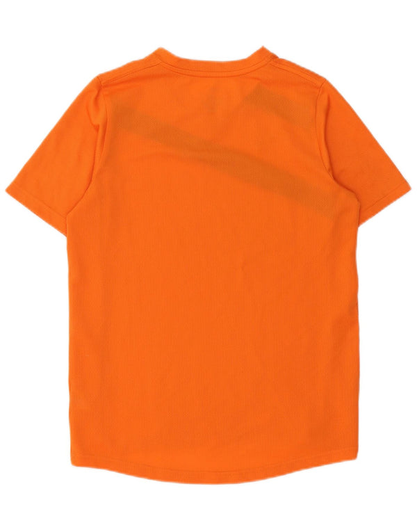 Puma Boys T-Shirt Top 11-12 Years Narančaste prugaste sportske