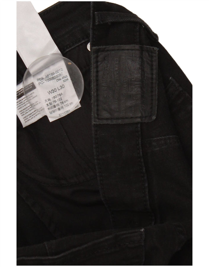 Levi's ženske 712 uske traperice W30 L30 crni pamuk