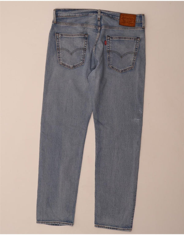 LEVI'S muške 501 ravne traperice W34 L32 plavi pamuk