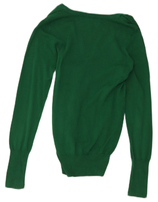 Zara ženski džemper s V-izrezom UK 14 Large Green