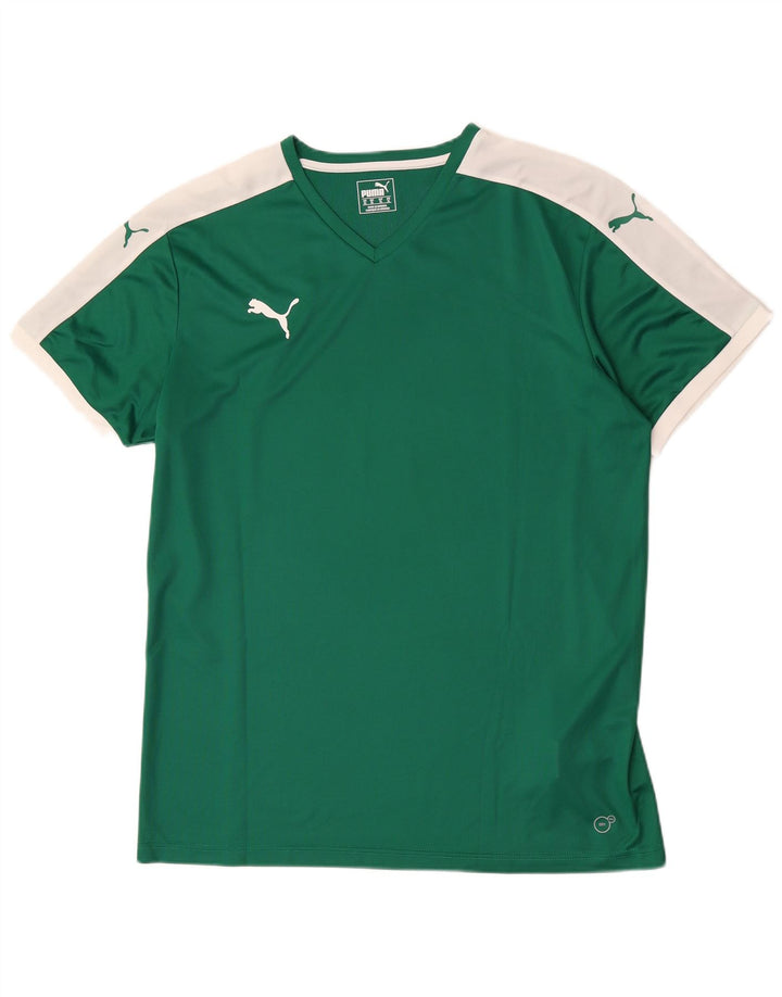 Puma muška majica kratkih rukava XL Green Colourblock Poliester