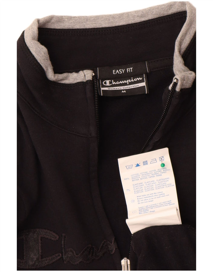 Champion ženska gornja jakna trenirke Easy Fit Graphic UK 14 srednje crna
