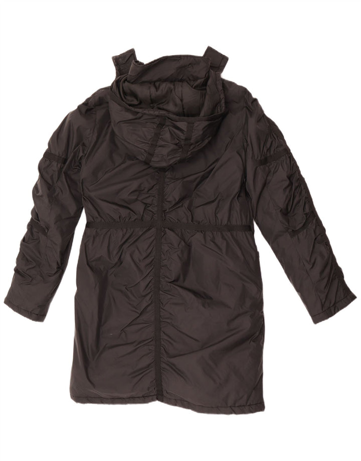 Guess ženska jakna parka s kapuljačom UK 14 Srednje crni najlon